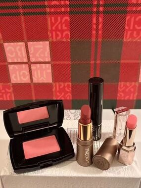 lancome makeup set lipstick blush mascara